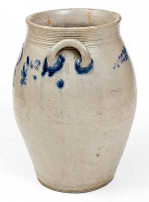 Exceedingly Rare and Important PARR & BURLAND (Baltimore) Stoneware Jar