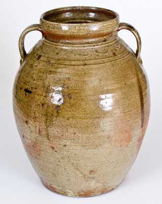 Five-Gallon Double-Handled Stoneware Jar w/ Alkaline Glaze, probably Alabama