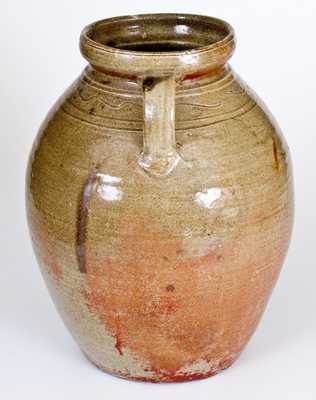 Five-Gallon Double-Handled Stoneware Jar w/ Alkaline Glaze, probably Alabama