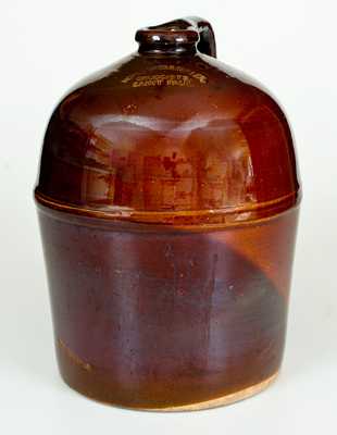 PEORIA POTTERY (Illinois) Jug, MEYER BROS & CO. / WHOLESALE DRUGGISTS / ST. LOUIS, MO