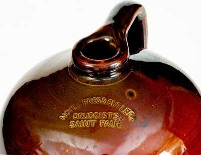 PEORIA POTTERY (Illinois) Jug, MEYER BROS & CO. / WHOLESALE DRUGGISTS / ST. LOUIS, MO