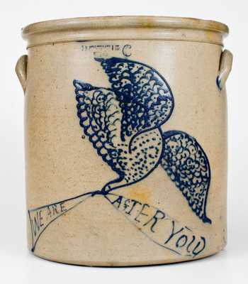 Exceedingly Rare and Important J.B. PFALTZGRAFF / YORK, PA Eagle Crock w/ Civil War Inscription