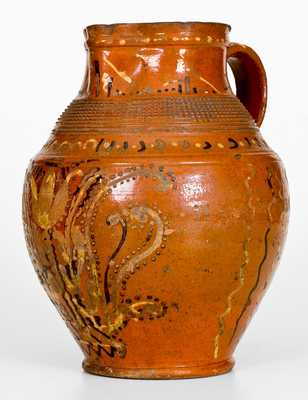 Rare Alamance County, NC Redware Pitcher