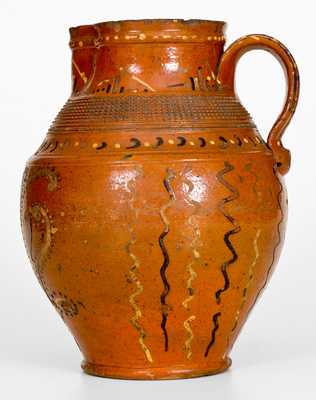 Rare Alamance County, NC Redware Pitcher