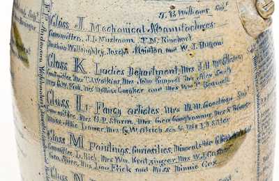 Exceptional Monumental Anna Pottery Stoneware Fair Jug