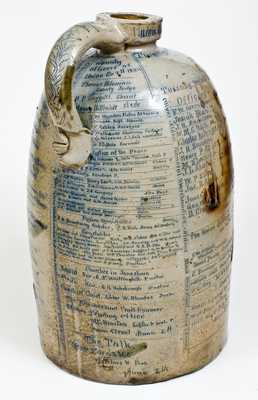Exceptional Monumental Anna Pottery Stoneware Fair Jug