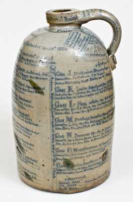 Exceptional Monumental Anna Pottery Stoneware Fair Jug