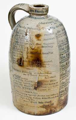 Exceptional Monumental Anna Pottery Stoneware Fair Jug