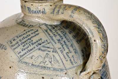 Exceptional Monumental Anna Pottery Stoneware Fair Jug