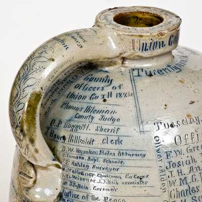 Exceptional Monumental Anna Pottery Stoneware Fair Jug