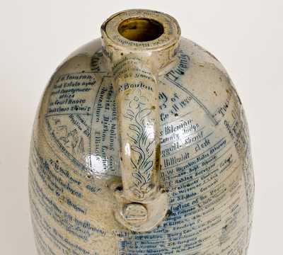 Exceptional Monumental Anna Pottery Stoneware Fair Jug