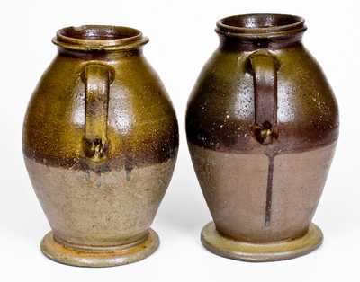 Rare Pair of Stoneware Vases, attributed to George Washington Dunn, Tennessee