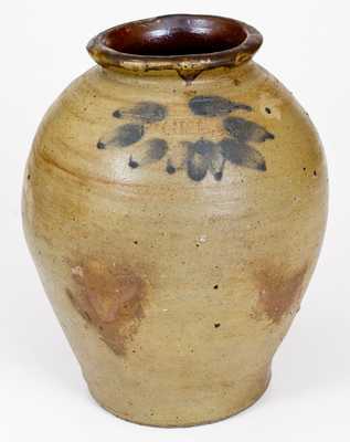 Rare C. CROLIUS / MANUFACTURER / MANHATTAN-WELLS / NEW-YORK Stoneware PICKLES Jar