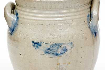 Rare and Fine WARNE & LETTS /1806 / S. AMBOY N. JERSY Stoneware Jar