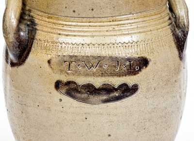 Rare T. W. J. L. (Warne & Letts / South Amboy, NJ) Stoneware Jar