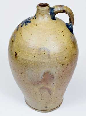 Fine P. CROSS / HARTFORD, CT 2 Gal. Stoneware Jug with Incised Decoration