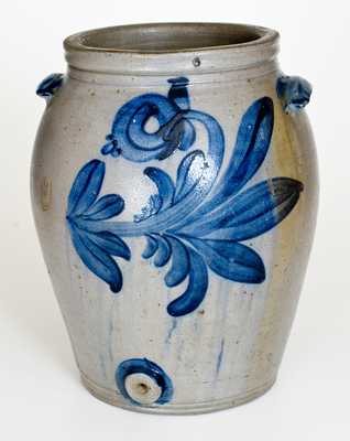 Extremely Rare att. Miller Pottery, Strasburg, VA, circa 1835 Stoneware Water Cooler