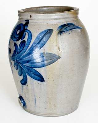 Extremely Rare att. Miller Pottery, Strasburg, VA, circa 1835 Stoneware Water Cooler