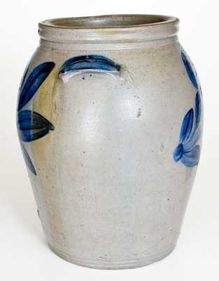 Extremely Rare att. Miller Pottery, Strasburg, VA, circa 1835 Stoneware Water Cooler