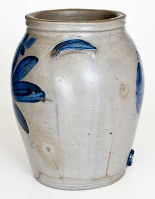 Extremely Rare att. Miller Pottery, Strasburg, VA, circa 1835 Stoneware Water Cooler