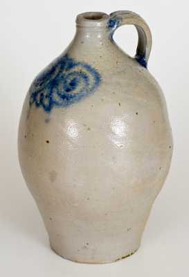 Fine Stoneware Jug w. Watchspring Decoration, NYC or NJ Origin, circa 1775