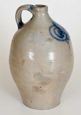 Fine Stoneware Jug w. Watchspring Decoration, NYC or NJ Origin, circa 1775