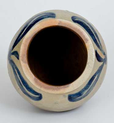 Very Fine Crolius Family Stoneware Jar w/ Incised Decoration, Manhattan, circa 1790