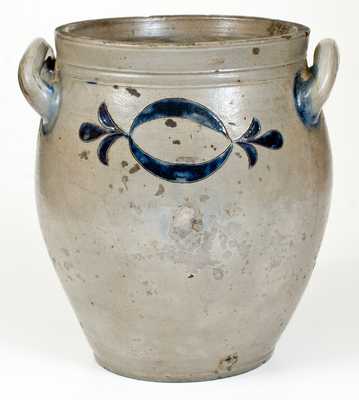 3 Gal. Stoneware Jar with Incised Decoration, Manhattan, circa 1800