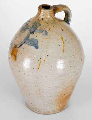 Connecticut Stoneware Jug w/ Incised Decoration, possibly Daniel Goodale, Hartford