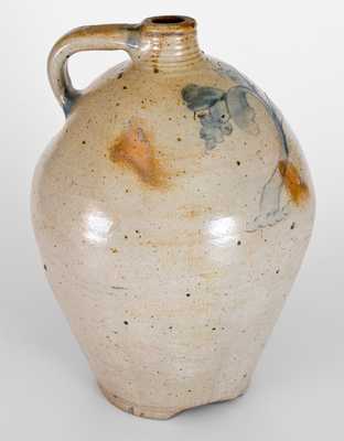 Connecticut Stoneware Jug w/ Incised Decoration, possibly Daniel Goodale, Hartford