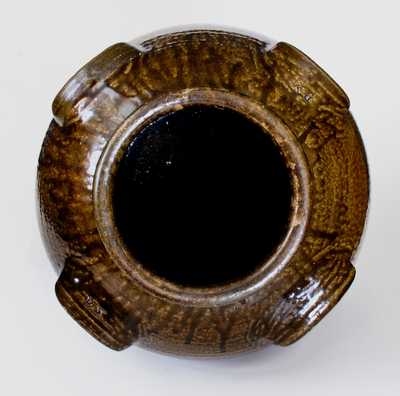 Monumental Four-Handled Daniel Seagle, Vale, NC Stoneware Jar