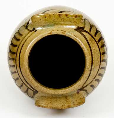 Fine 4 Gal. CHANDLER MAKer, Edgefield District, SC Stoneware Jar w/ Iron-Slip Decoration