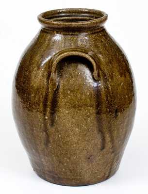 Very Fine JG, John Goodman, Lincoln County, NC 2 Gal Stoneware Jar, circa 1880