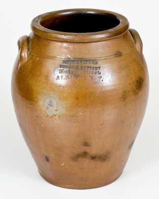 Very Rare GOTT & PALMER / PHOENIX POTTERY / Hudson-Street. / ALBANY, N.Y. Jar