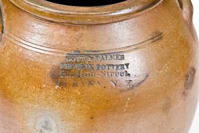 Very Rare GOTT & PALMER / PHOENIX POTTERY / Hudson-Street. / ALBANY, N.Y. Jar