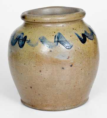 Unusual Squat 1 Gal. Stoneware Jar, Alexandria, VA origin, circa 1840