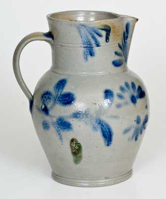 1 Gal. Stoneware Pitcher with Floral Decoration, Philadelphia, PA, circa 1850