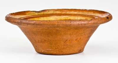 Very Unusual Miniature Redware Bowl for 