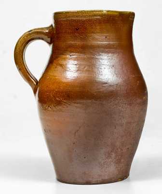 Very Rare Quart-Sized SWAN & STATES / STONINGTON, CT Stoneware Pitcher