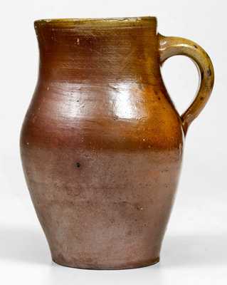 Very Rare Quart-Sized SWAN & STATES / STONINGTON, CT Stoneware Pitcher