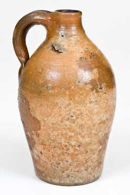 Very Rare W. STATES, Stonington, CT Quart-Sized Stoneware Jug