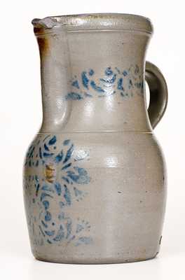 Scarce Palatine, WV Stoneware Pitcher with Stencilled Decoration