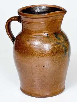 1/2 Gal. Stoneware Pitcher with Floral Decoration att. Wingender Pottery, Haddonfield, NJ