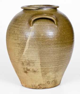 5 Gal. Daniel Seagel, Vale, NC Alkaline-Glazed Stoneware Jar