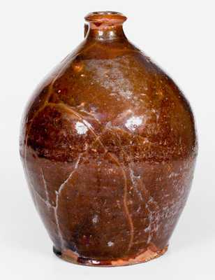 Manganese-Glazed Redware Jug, early 19th Century, possibly North Carolina