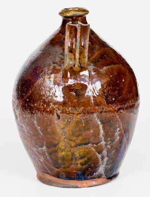 Manganese-Glazed Redware Jug, early 19th Century, possibly North Carolina