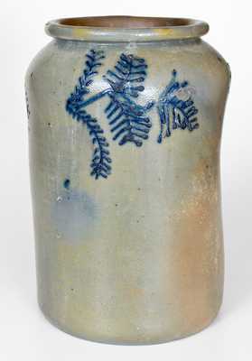 2 Gal. Stoneware Jar with Slip-Trailed Decoration, Baltimore, circa 1820