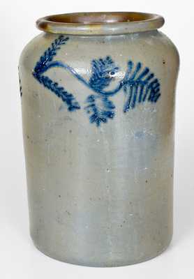 2 Gal. Stoneware Jar with Slip-Trailed Decoration, Baltimore, circa 1820