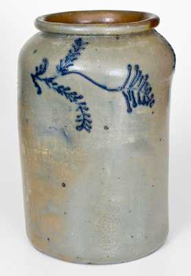2 Gal. Stoneware Jar with Slip-Trailed Decoration, Baltimore, circa 1820