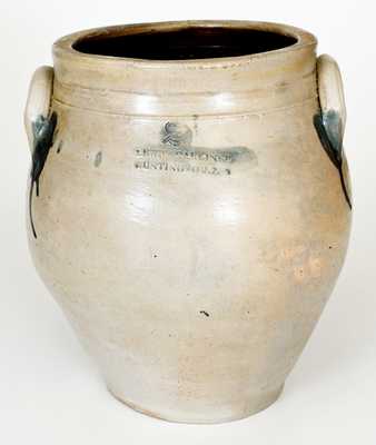 Scarce LEWIS & GARDINER / HUNTINGTON, L. I. Stoneware Jar